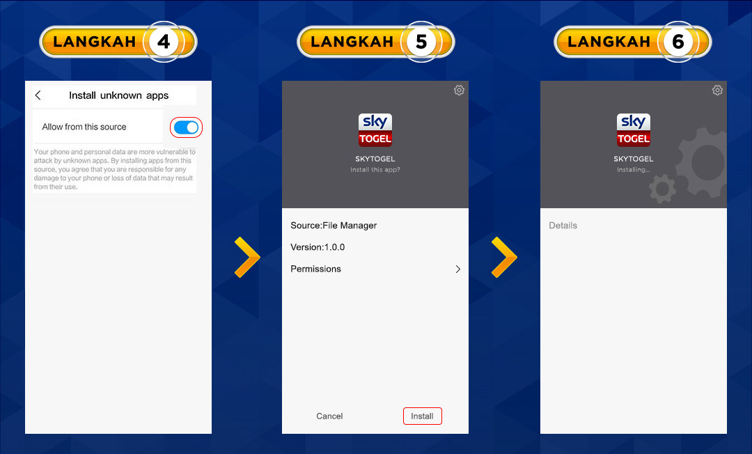 Cara Download Aplikasi Android Skytogel