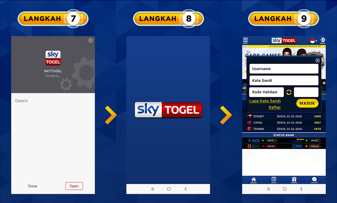 Cara Download Aplikasi Android Skytogel